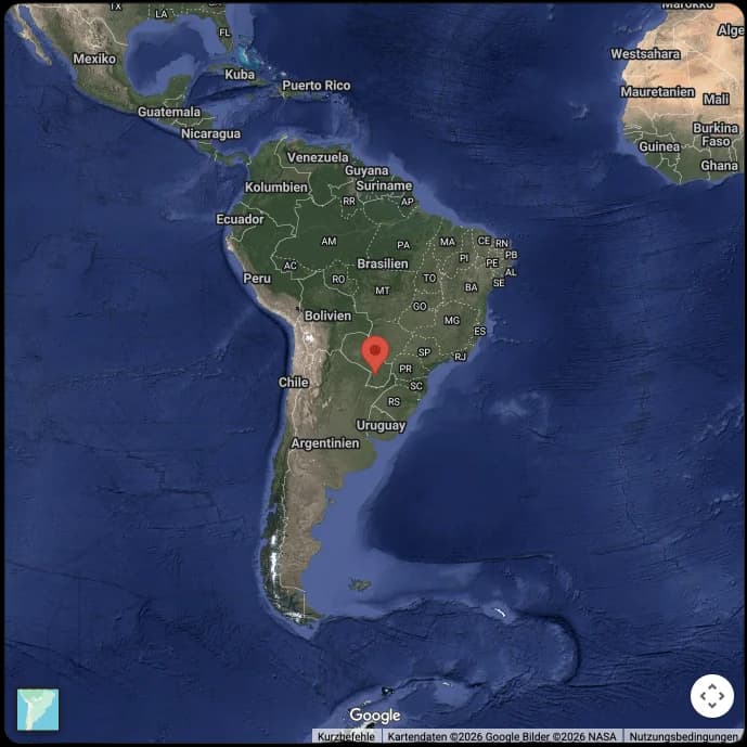 Karte: Standort Piribebuy, Paraguay (Vorschau)